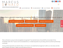 Tablet Screenshot of marcusdonald.com